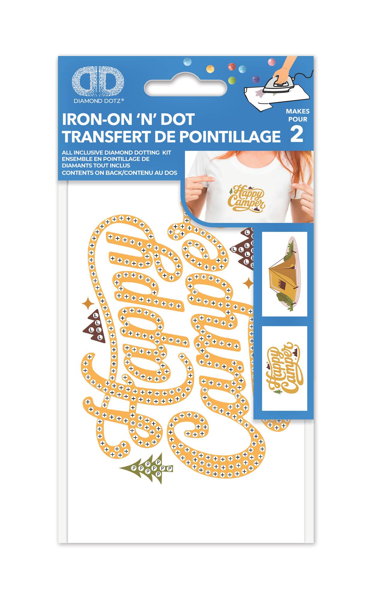 Diamond Dotz® Happy Camper Iron-On 'n' Dot Kit